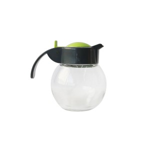 MELEIRA DE VIDRO 180 ML COM TAMPA E ALCA DE PLASTICO - CT1671-VD