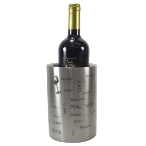 BALDE RESFRIADOR DE VINHO DE INOX ESTAMPADO  -18CM - CA09382