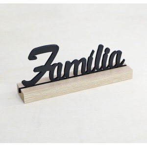 ENFEITE FAMILIA DE MDF 3,8X8,5X19,8CM - 3257