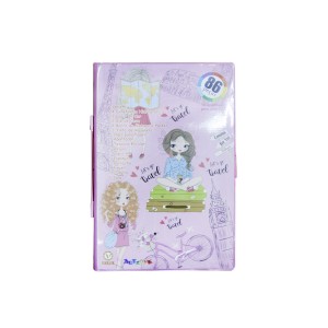 MALETA ESCOLAR 86 PEÇAS ESTAMPA TRAVEL - MT86-TRAVEL