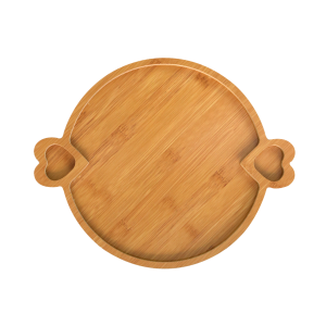 PETISQUEIRA DE MADEIRA REDONDA 26 CM COM ALÇA EM FORMATO DE CORAÇÃO - MG5258