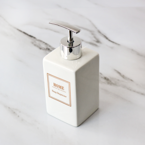 PORTA SABONETE LÍQUIDO DE PORCELANA 350ML - 3491-BR