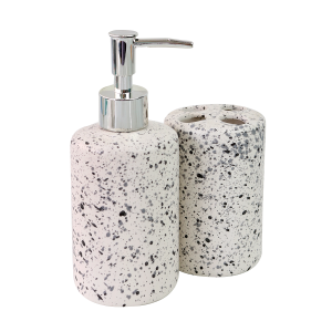 JOGO DE BANHEIRO DE PORCELANA 2 PEÇAS 300ML - 4981-BR