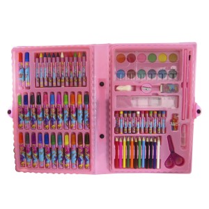 ESTOJO MALETA ESCOLAR COM 98 PEÇAS INMETRO PANDEIRO - MT98GIRL-D