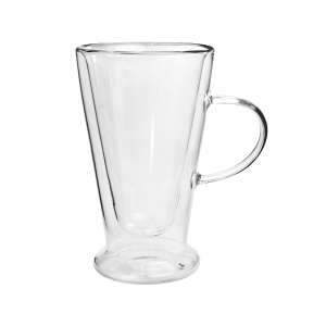 JOGO DE CANECAS DE VIDRO PAREDE DUPLA 385ML CONTENDO 02 PEÇAS - 3226