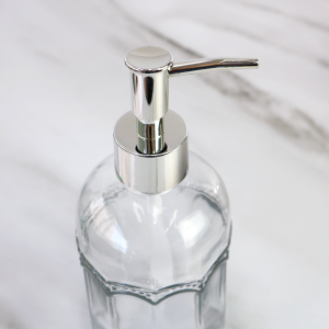 PORTA SABONETE LÍQUIDO DE VIDRO EM RELÊVO 400ML - 3413-A