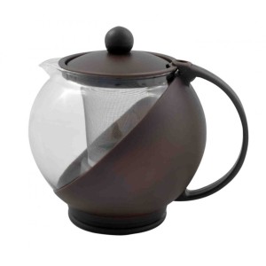 BULE PARA CHÁ DE VIDRO E PLÁSTICO COM INFUSOR INTERNO 750 ML - CA11081-MR