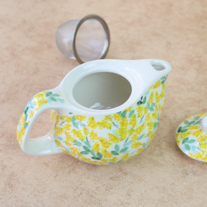 BULE CHALEIRA COM INFUSOR CERÂMICA  FLORAL 250 ML - BUL0002-F