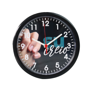 RELÓGIO DE PAREDE DE PLÁSTICO 25CM -  419PT-B