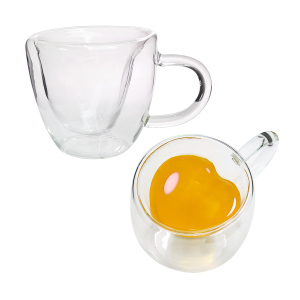 JOGO DE XÍCARA PAREDE DUPLA VIDRO BOROSSILICATO 2 PEÇAS 75ML CADA - CA16083