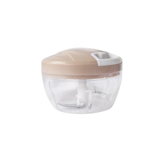 MINI MULTIPROCESSADOR DE ALIMENTOS MANUAL EM PLÁSTICO COM 2 LÂMINAS 6X9CM - 2729-RS