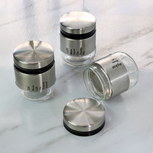 JOGO DE PORTA TEMPERO COM 3 PEÇAS DE INOX 300ML  - 3826