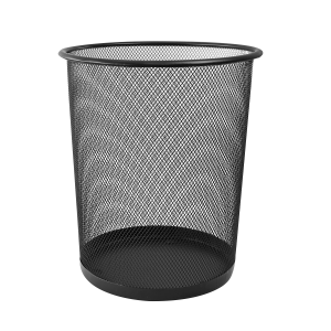 LIXEIRA TELADA PRETA 05 LITROS 26,5X23,5X18,7CM - SA8226