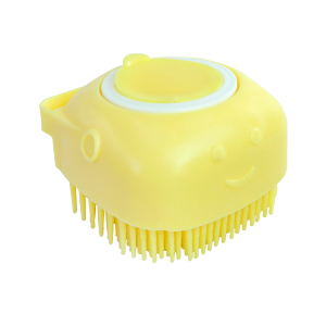 ESPONJA PARA BANHO EM SILICONE COM DISPENSER PARA SABONETE LÍQUIDO 80ML - CA09692-AM