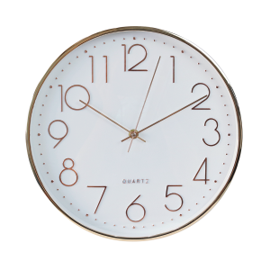 RELÓGIO DE PAREDE REDONDO 30CM DE PLÁSTICO - 4603-DOU