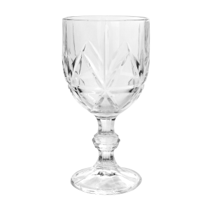 JOGO DE TAÇAS COM 6 PEÇAS EM VIDRO COM DETALHES 300ML - 4929