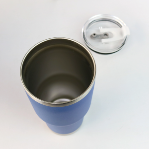 COPO TÉRMICO DE AÇO INOXIDÁVEL COM TAMPA 900ML - YT2293-AZ