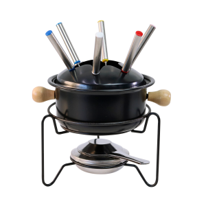 CONJUNTO PARA FONDUE ESMALTADO COM 10 PEÇAS - CZD10001-PT