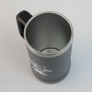CANECA TÉRMICA DE INOX 750ML COM FRASE PARA O MELHOR PAI DO MUNDO - HG85052-B