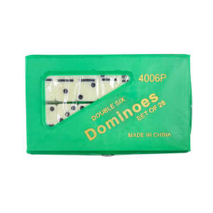 JOGO DE DOMINÓ DE PLÁSTICO NO ESTOJO COM 28 PÇS - 2026-VD