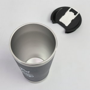 COPO TÉRMICO DE INOX COM TAMPA E ABRIDOR COM FRASE PAI MEU MELHOR AMIGO - HG85053-F