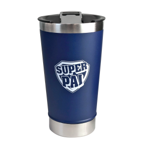 COPO TÉRMICO DE INOX COM TAMPA E ABRIDOR COM FRASE SUPER PAI - HG85053-D