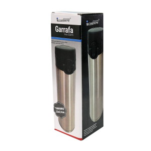 GARRAFA ISOTÉRMICA AÇO INOX TRAVA VACUUM CUP 300 ML - HG85034-BR