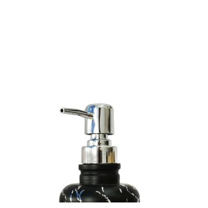 JOGO PARA BANHEIRO DE VIDRO COM 02 PEÇAS ESTAMPA MARMORIZADA - SXYZ5108-PTA