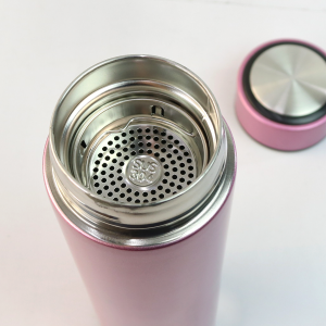 GARRAFA ISOTÉRMICA DE AÇO INOX COM INFUSOR 400ML - GDR0305-RX