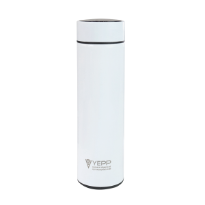 GARRAFA ISOTERMICA AÇO COM INFUSOR E VISOR TOUCH EM LED 500ML - YT2154-BR