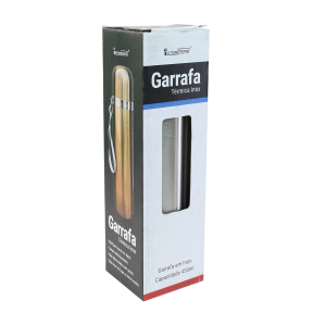 GARRAFA ISOTÉRMICA COM TAMPA E ACIONAMENTO CLICK 450ML - HG83536-PTA