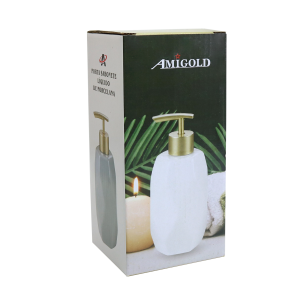 PORTA SABONETE LIQUIDO OU PORTA ÁLCOOL GEL DE PORCELANA 400ML - 4046-PT