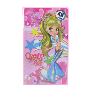 ESTOJO MALETA ESCOLAR COM 48 PEÇAS INMETRO ARCO IRIS - MT48GIRL-ARCO-ÍRIS