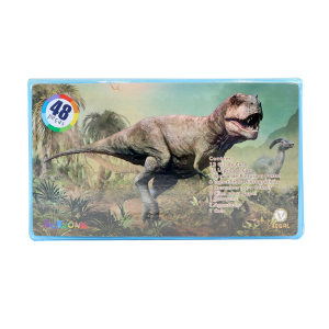 ESTOJO MALETA ESCOLAR COM 48 PEÇAS INMETRO - MT48DINO-E