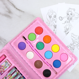 ESTOJO MALETA ESCOLAR COM 24 PÇS INMETRO DOG - MT24-DOG