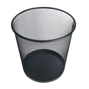 LIXEIRA DE METAL TELADA 12 LITROS 26X27,5CM - TRC8827