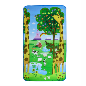 TAPETE TÉRMICO INFANTIL CASTELO E GIRAFA 100X180CM - CT9792-H