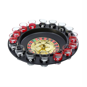 JOGO CASSINO ROLETA SHOT C/16 COPOS BEBIDA DRINK DESTILADO - SXFG5475
