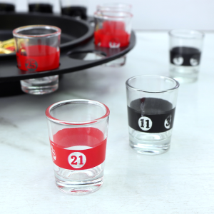 JOGO CASSINO ROLETA SHOT C/16 COPOS BEBIDA DRINK DESTILADO - SXFG5475