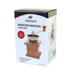 MOEDOR MANUAL DE MADEIRA TIPO MOINHO PARA CAFÉ - 4503