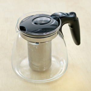 CHALEIRA DE VIDRO COM INFUSOR DE INOX 950ML - TRC6688