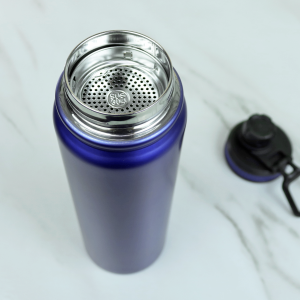 GARRAFA TERMICA DE INOX COM TAMPA E ALÇA 800ML - 4623-AZ