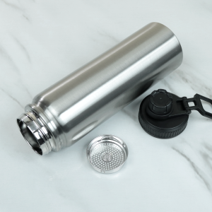 GARRAFA TERMICA DE INOX COM TAMPA E ALÇA 800ML - 4623-PTA