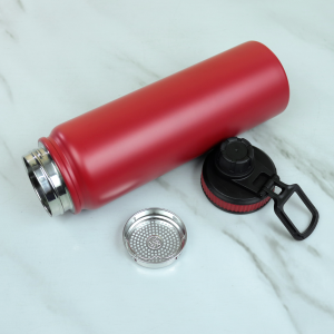 GARRAFA TERMICA DE INOX COM TAMPA E ALÇA 800ML - 4623-VM