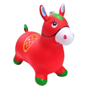 CAVALINHO UPA UPA DE BORRACHA COM SOM E LUZ 49X26X56CM  - 9116-VM