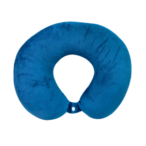 ALMOFADA DE PESCOÇO DE POLIESTER E ESPUMA DE POLIPROPILENO - 9510-AZ