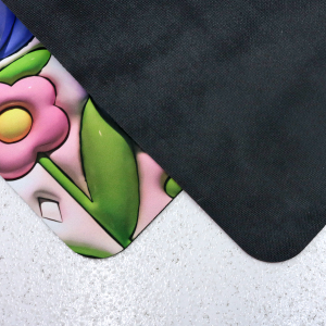 TAPETE PARA PISO DE BORRACHA ANTIDERRAPANTE  RETANGULAR 38X58CM - TP9331-C