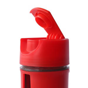 GARRAFA TAMPA ROSQUEÁVEL COM PORTA CELULAR NA LATERAL 600 ML - ELG65087-VM