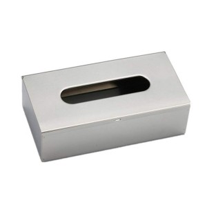 DISPENSER DE PORTA LENÇO EM INOX COM ABERTURA NA TAMPA - 90204.