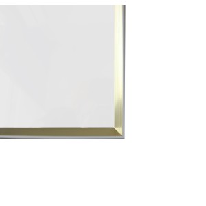 QUADRO RETANGULAR COM MOLDURA EM MADEIRA E FUNDO ESPELHADO 22X30CM - QR19108-DOU